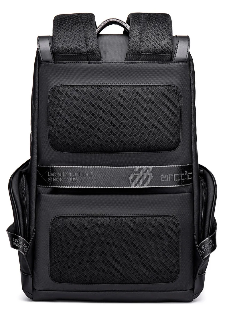 Arctic Hunter  Stylish Backpack Water Repellant Anti-Theft Laptop Shoulder Bag with Built in USB/Earphone Port Premium Travel College Daypack, B00428, Black  | Best Price UAE
